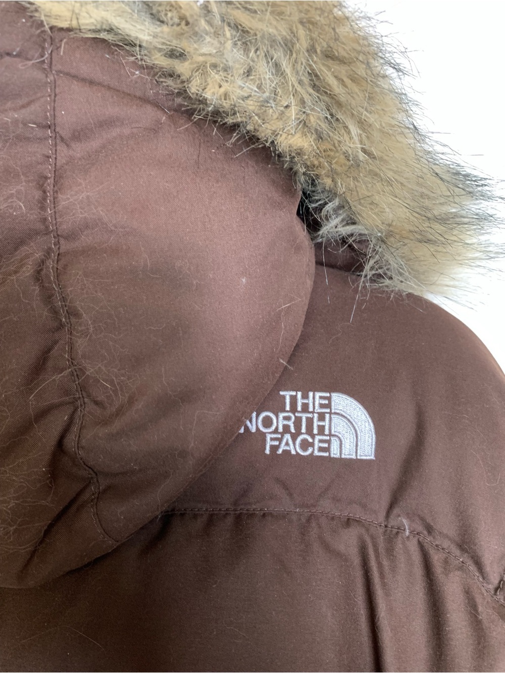 The North Face Brown Puffer Jacket M - Picture 12 of 15